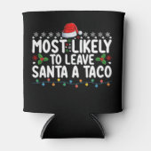 サンタア離れタコのクリスマスに最もおもしろい近い 缶クーラー (正面)