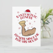 サンタイズインフィットネスおもしろいミンセパイサンタデザイン シーズンカード (スタンド正面)