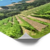 サンタイネズカリフォルニアヴィネヤードヴィンテージ ポスター (角)