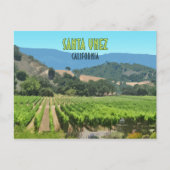 サンタイネズカリフォルニアヴィネヤードヴィンテージ ポストカード (正面)