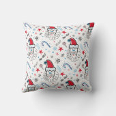 サンタイラストレーションクリスマスストッキング クッション (裏面)