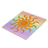 サンタイル | Pastel Rainbow Large Sun Decoration タイル (側面)