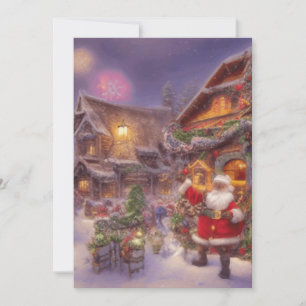 サンタインアクリスマスビレッジファンタジー景観 シーズンカード