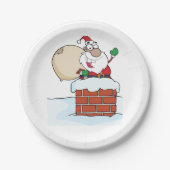サンタインアチムニー紙プレート ペーパープレート (正面)