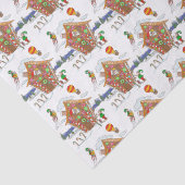 サンタインギンガーブレッドハウス小妖精や小人とキャンディカン 薄葉紙 (詳細)