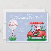 サンタインゴルフカートのクリスマスパーティの招待状 招待状 (正面)