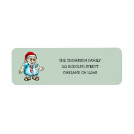 サンタインサンダル差出人住所ラベル ラベル