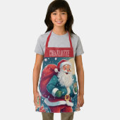 サンタインザスノーキッズクリスマスホリデー エプロン (インサイチュ)