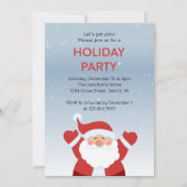サンタインザスノーホリデーパーティー 招待状 (正面)