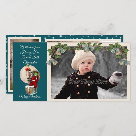 サンタインザチムクリスマスフォトカード シーズンカード (正面/裏面)