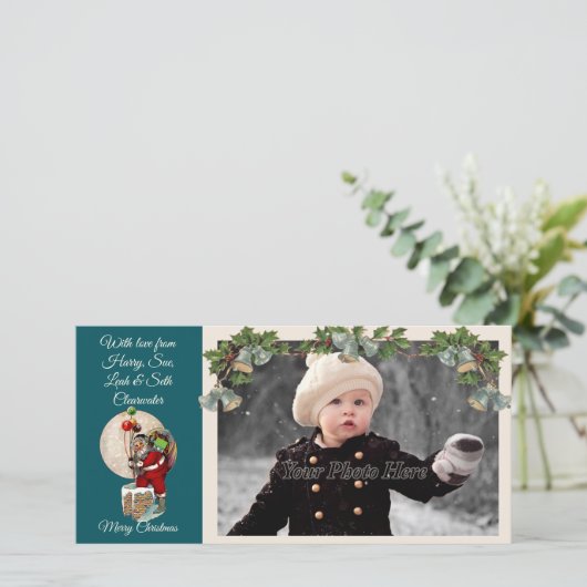 サンタインザチムクリスマスフォトカード シーズンカード (スタンド正面)