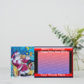 サンタインスパイアクリスマス写真テンプレート シーズンカード (スタンド正面)