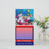 サンタインスパイアクリスマス写真テンプレート シーズンカード (スタンド正面)