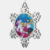 サンタインスパイア スノーフレークピューターオーナメント (右)