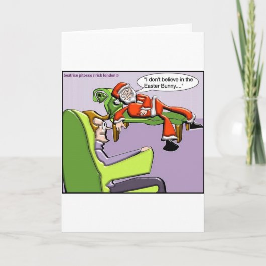 サンタインセラピーおもしろいのクリスマスプレゼント&ティーズ シーズンカード (正面)