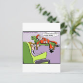 サンタインセラピーおもしろいのクリスマスプレゼント&ティーズ シーズンポストカード (スタンド正面)