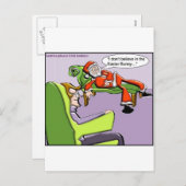 サンタインセラピーおもしろいのクリスマスプレゼント&ティーズ シーズンポストカード (正面/裏面)