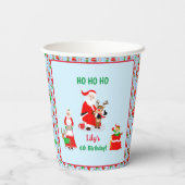 サンタインノースポール誕生日 紙コップ (裏面)