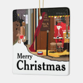 サンタインパリスクリスマスセラミックオーナメント セラミックオーナメント (左)