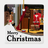 サンタインパリスクリスマスセラミックオーナメント セラミックオーナメント (裏面)