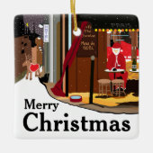 サンタインパリスクリスマスセラミックオーナメント セラミックオーナメント (正面)