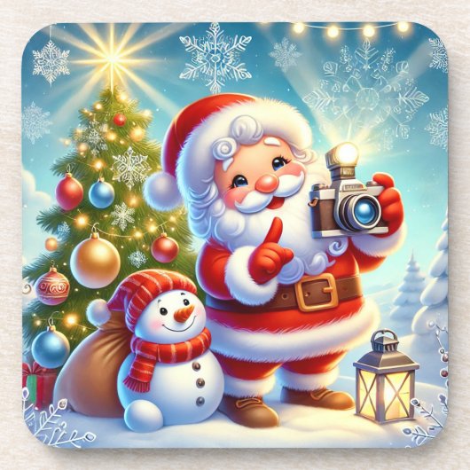 サンタインフェスティバルクリスマスシーン コースター (正面)