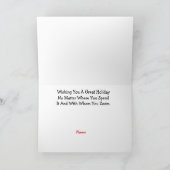 サンタインポリパトカーのクリスマスカード カード (内部)