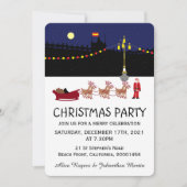 サンタインマドリッドクリスマスパーティの招待状 招待状 (正面)