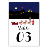 サンタインマドリードのクリスマス番号表番号 テーブルナンバー (裏面)