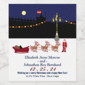 サンタインマドリードクリスマスワインラベル ワインラベル (シングルラベル)