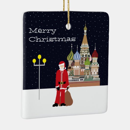 サンタインモスクワクリスマスセラミックオーナメント セラミックオーナメント (右)