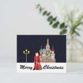 サンタインモスクワクリスマスホリデーポストカード シーズンポストカード (スタンド正面)