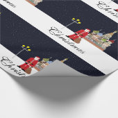 サンタインモスクワクリスマスラッピング紙 ラッピングペーパー (角)