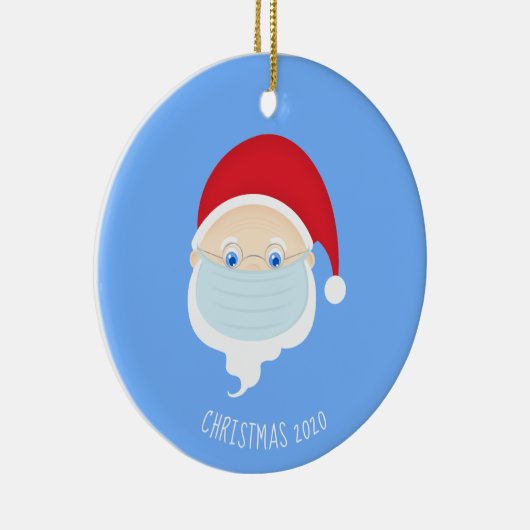 サンタイン顔マスククリスマス2020 セラミックオーナメント (右)