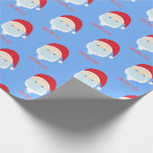 サンタイン顔マスククリスマス2020 ラッピングペーパー (角)