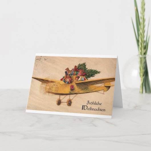 サンタイン飛行機 – おもちゃ – ドイツ1900年代#X009 シーズンカード (正面)