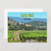 サンタイーネズカリフォルニアヴィネヤードヴィンテージフラットカード (正面/裏面)