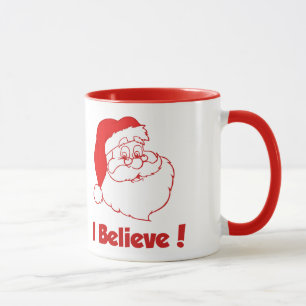 サンタイ信じスクリスマグ マグカップ
