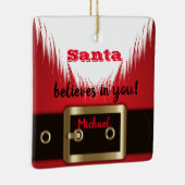 サンタイ信じン・イン・ユー・クリスマス セラミックオーナメント (右)