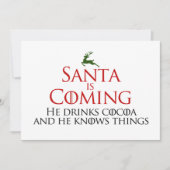 サンタイ来ズ |フおもしろいラットホリデーカード シーズンカード (正面)
