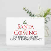 サンタイ来ズ |フおもしろいラットホリデーカード シーズンカード (スタンド正面)