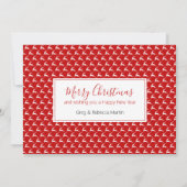 サンタイ来ズ |フおもしろいラットホリデーカード シーズンカード (裏面)