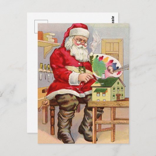 サンタイ絵画ズの新しいトイハウス ポストカード (正面/裏面)