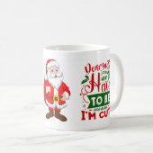 サンタイ親愛ーかわいいクリスマおもしろいス引用文 コーヒーマグカップ (正面右)