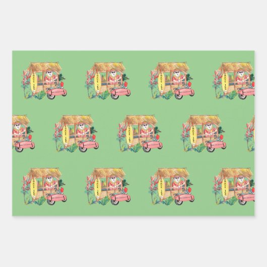 サンタウィズシェーブアイスメレカリキマカ ラッピングペーパーシート (正面3)