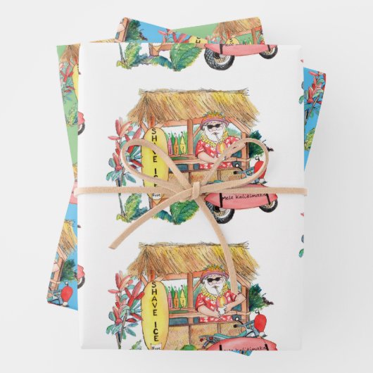 サンタウィズシェーブアイスメレカリキマカ ラッピングペーパーシート (インサイチュ)