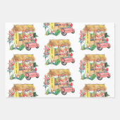 サンタウィズシェーブアイスメレカリキマカ ラッピングペーパーシート (正面)