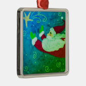 サンタウィズスター抽象芸術アート メタルオーナメント (右)