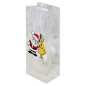 サンタウィズディアマンガワイン抱き枕 ワインギフトバッグ (裏面アングル)