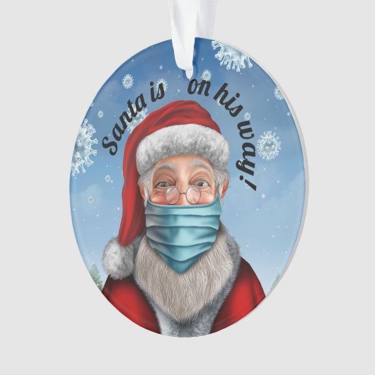 サンタウィズ顔マスク2オーナメント オーナメント (正面)